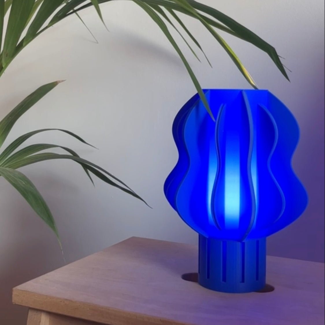 Lámpara Coral azul